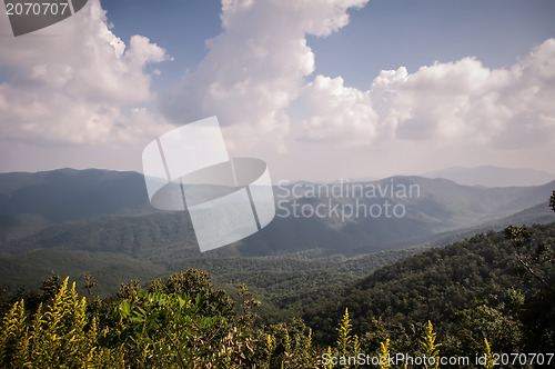 Image of Appalachian Mountains from Mount Mitchell, the highest point in 