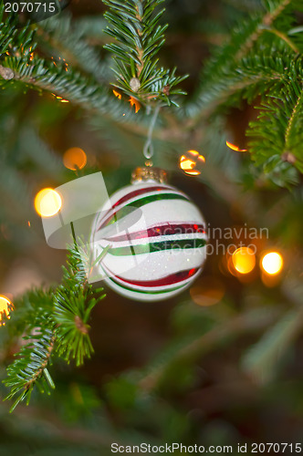 Image of christmas tree ornaments