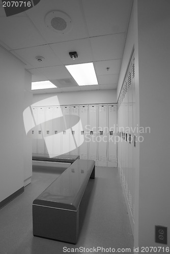 Image of clean locker room