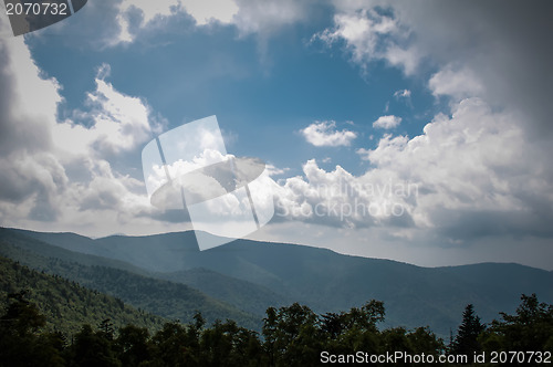 Image of Appalachian Mountains from Mount Mitchell, the highest point in 