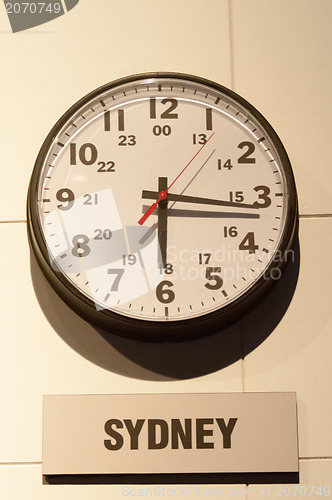 Image of Timezone clocks showing different time