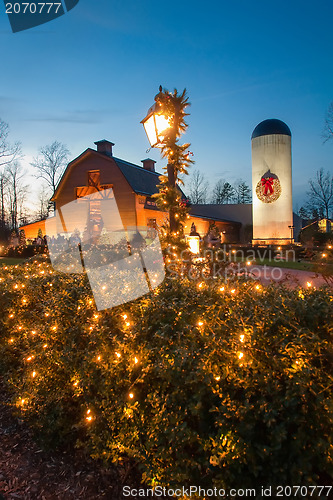 Image of christmas village decorations