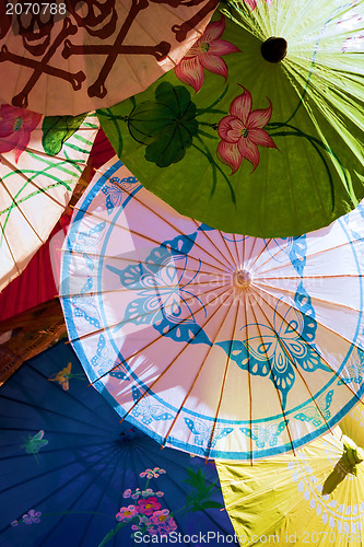 Image of asian umbrellas