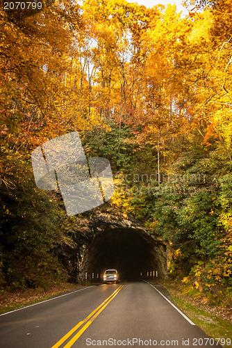 Image of blue ridge parkway tunnel
