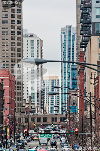 Image of chicago skyline and streets