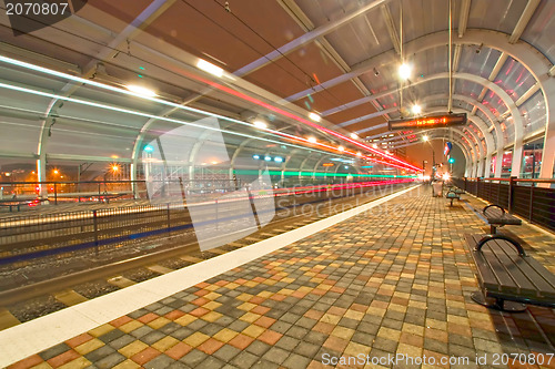 Image of Skyline of uptown Charlotte, North Carolina at night.