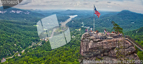 Image of chimney rock at lake lure