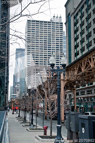 Image of chicago skyline and streets