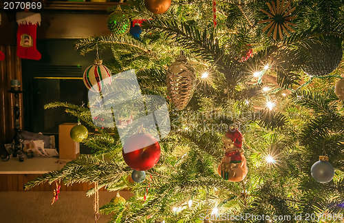 Image of christmas tree ornaments