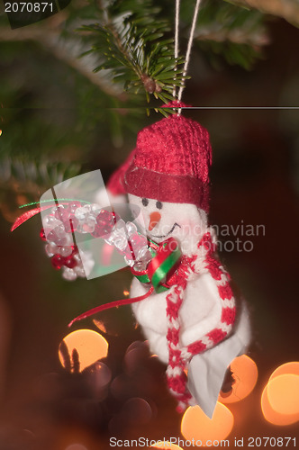 Image of christmas tree ornaments