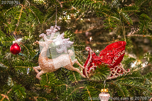 Image of christmas tree ornaments