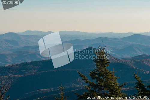 Image of Appalachian Mountains from Mount Mitchell, the highest point in 