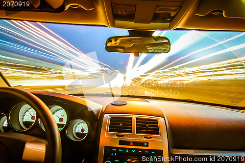 Image of traveling at speed of light