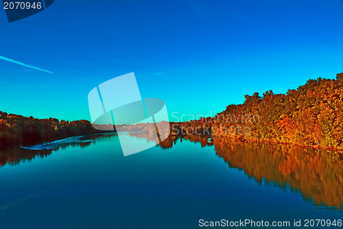 Image of lake reflections