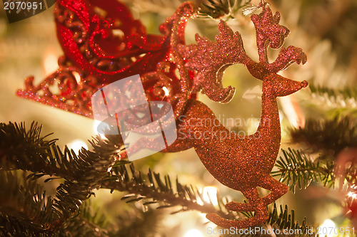 Image of christmas tree ornaments