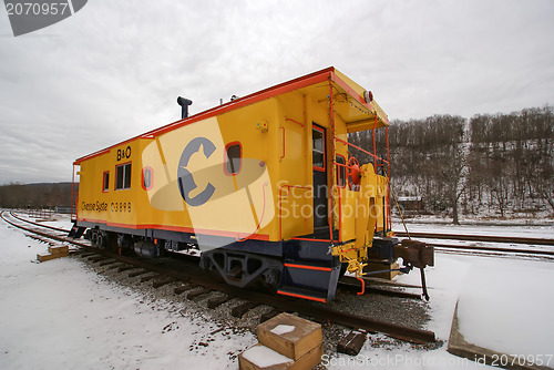 Image of antique train wagon