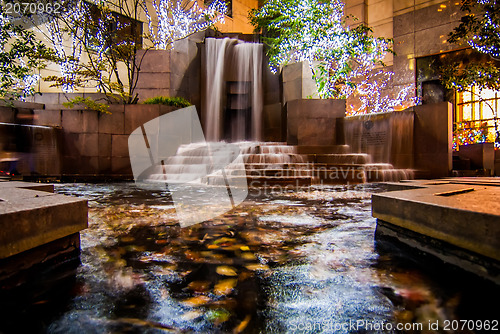 Image of waterfall in downtown charlotte