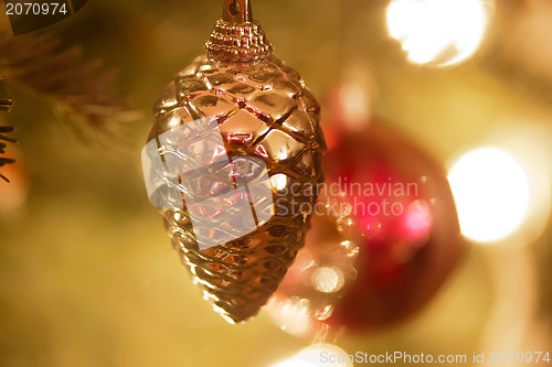 Image of christmas tree ornaments