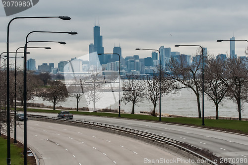 Image of chicago skyline and streets