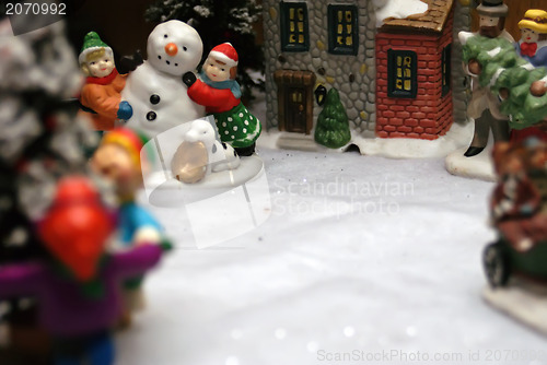 Image of christmas toy village