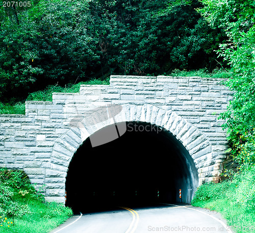 Image of blue ridge parkway tunnel