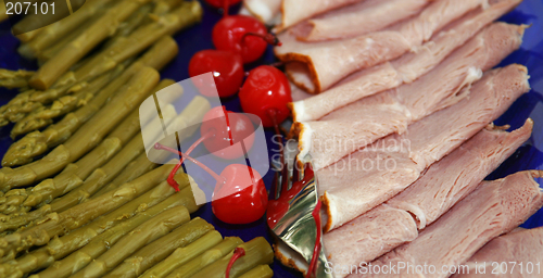 Image of ham and asparagus