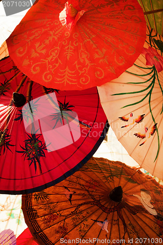 Image of asian umbrellas