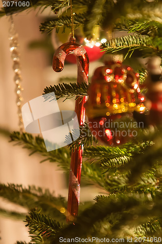 Image of christmas tree ornaments
