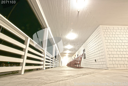 Image of sitting on ranch porch