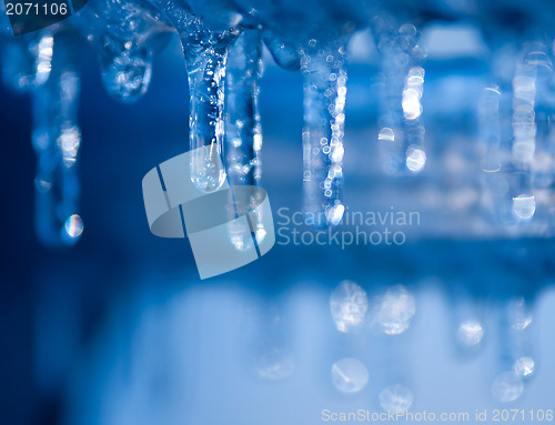 Image of blue icicles