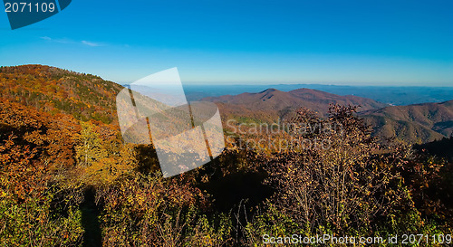 Image of Appalachian Mountains from Mount Mitchell, the highest point in 