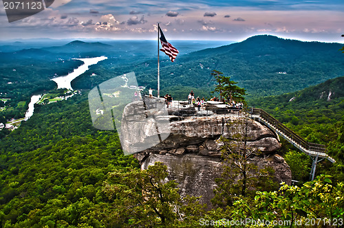 Image of chimney rock at lake lure