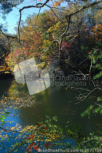 Image of mountain lake reflections