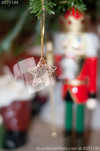 Image of christmas tree ornaments