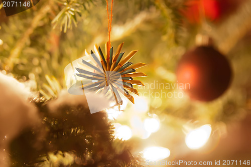 Image of christmas tree ornaments
