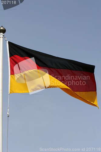 Image of German flagpole