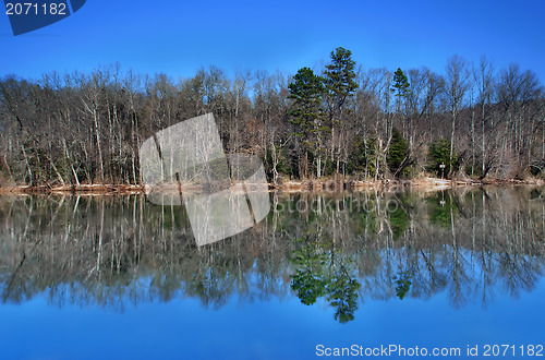 Image of lake reflections
