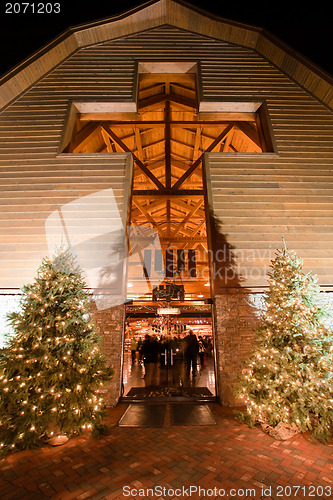 Image of christmas village decorations