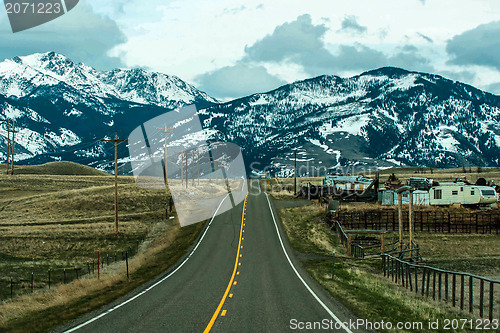 Image of rocky mountains road