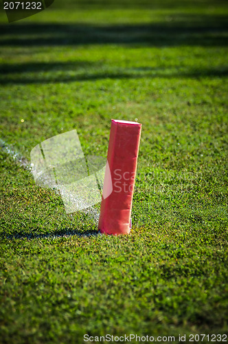 Image of american football field marker