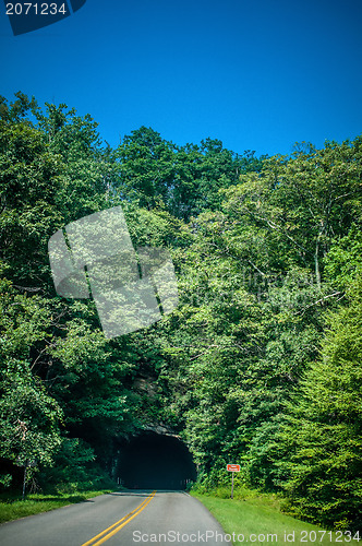 Image of blue ridge parkway tunnel