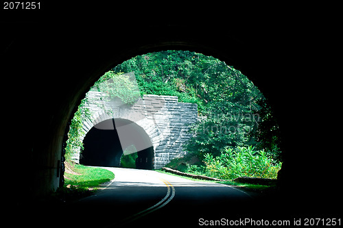 Image of blue ridge parkway tunnel