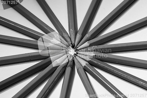 Image of lead pencils isolated on white