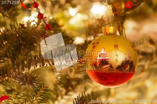 Image of christmas tree ornaments