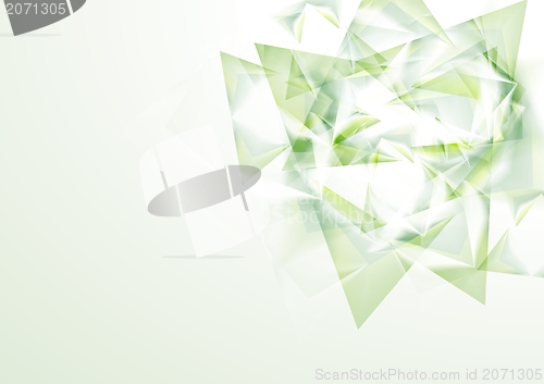 Image of Abstract green shapes