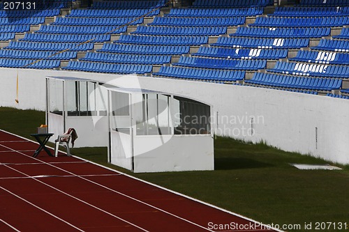 Image of empty race track