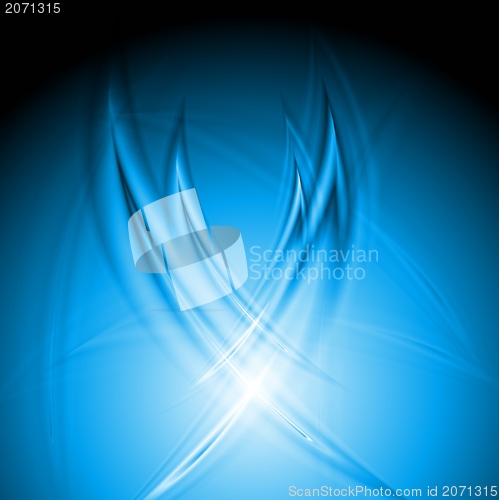 Image of Bright blue vector design
