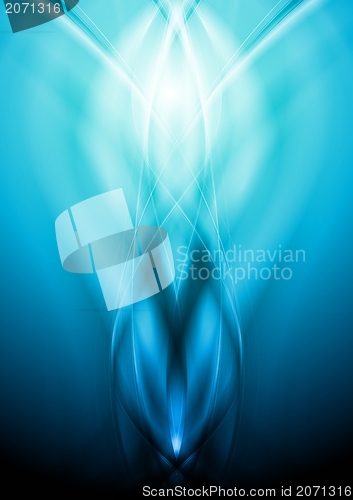 Image of Bright blue vector abstraction