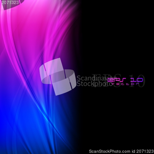 Image of Vibrant neon waves