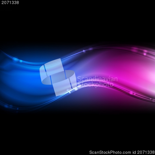 Image of Colourful neon waves